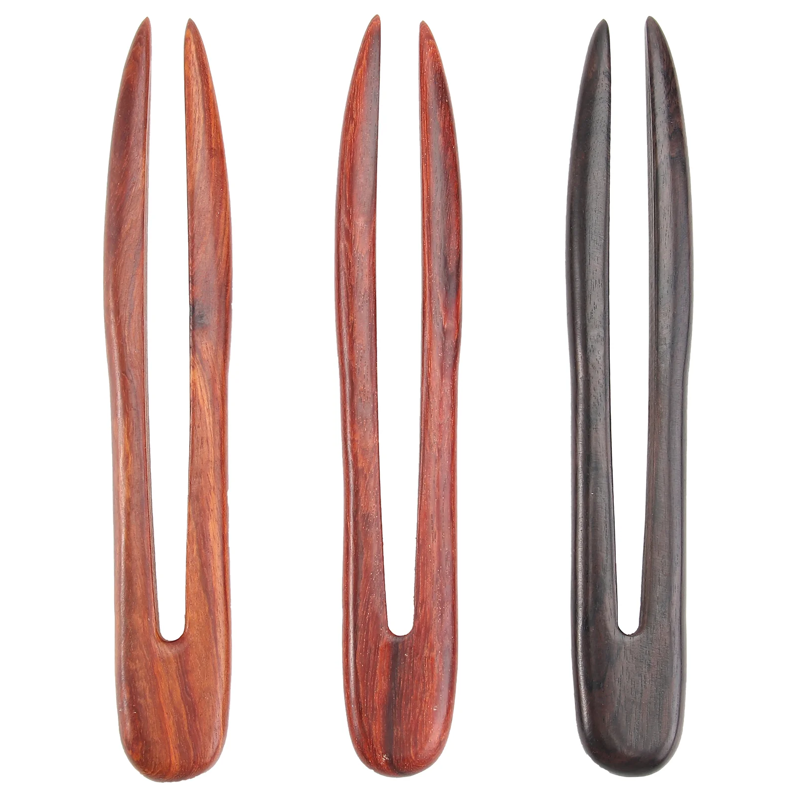 

3 Pcs Decorative Hairpin Clip Japanese-style Women U Shape Bamboo Retro Miss Clips