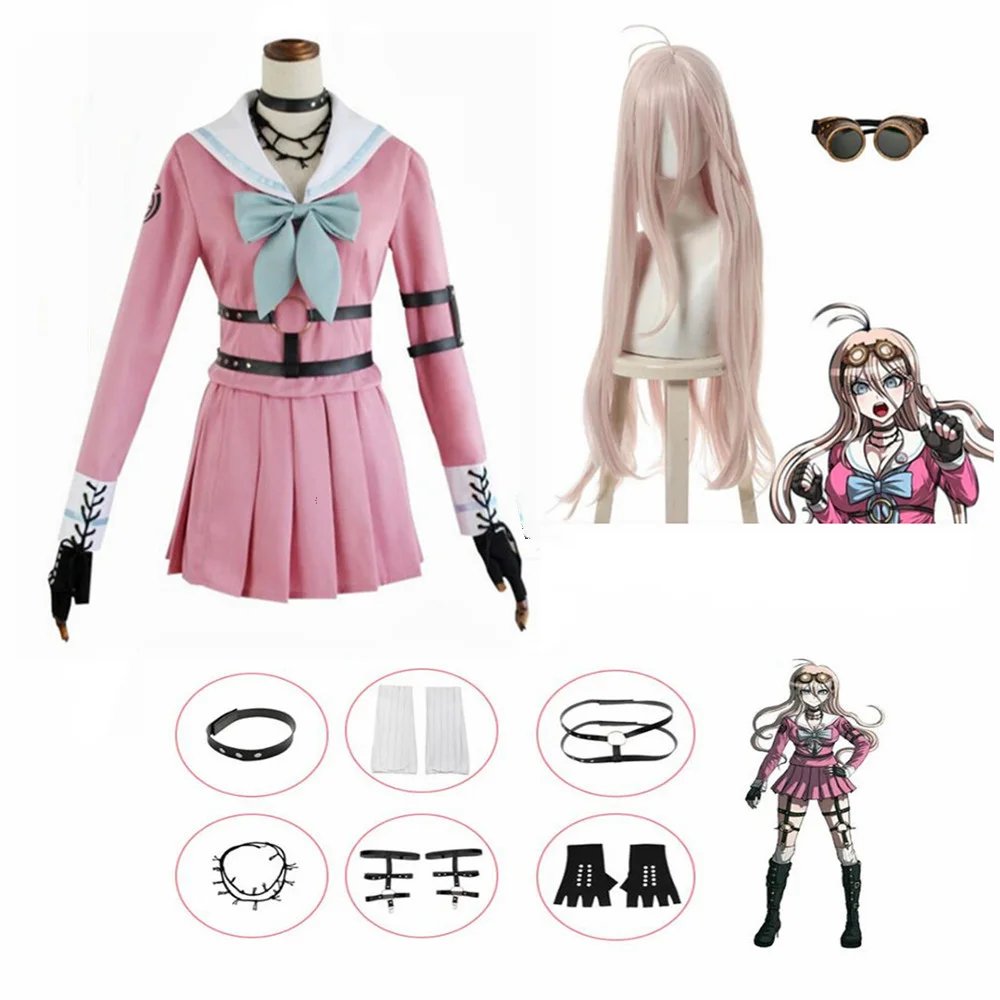 

Anime Danganronpa V3 Miu Iruma Cosplay Costume Women Dress Girls Uniforms Clothing Cosplay Halloween Christmas Party