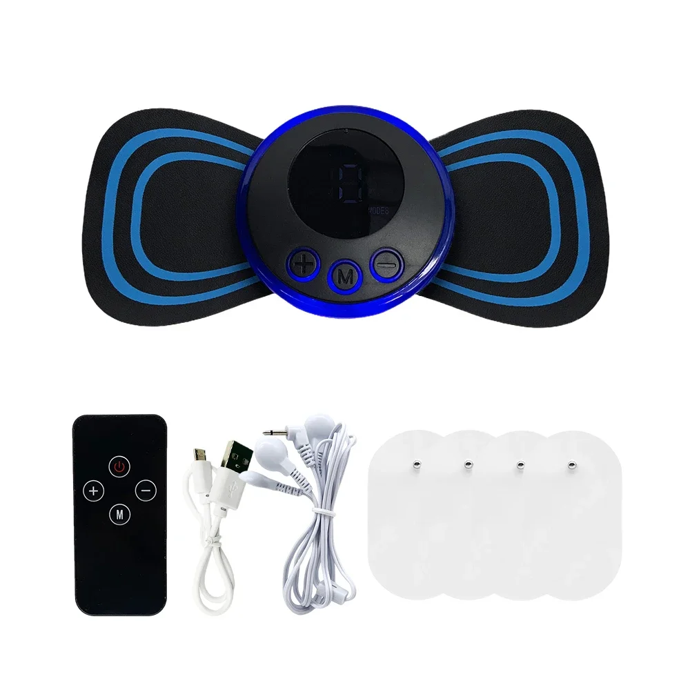 

Neck Massager EMS Muscle Stimulator Electric Cervical Back Massage Low Frequency Pulse Electrode Pad Pain Relief Relaxation Tool