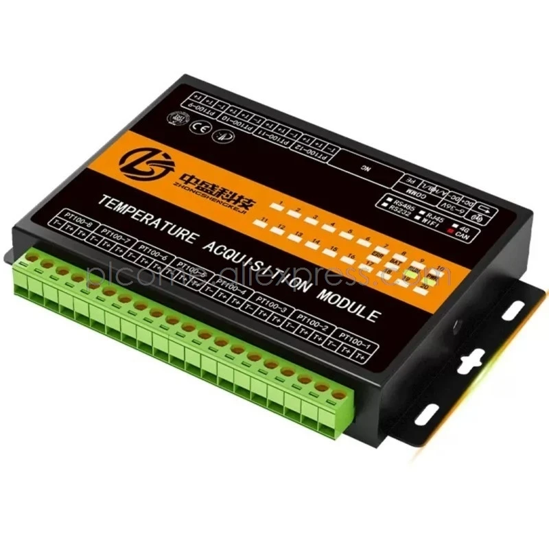 Customized CAN BUS DAQ 4/8/12 Channels K-type Thermocouple or PT100 RTD ...