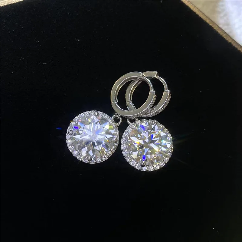 2023 New DJMAX 0.5-5CT Moissanite Hoop Earrings for Women