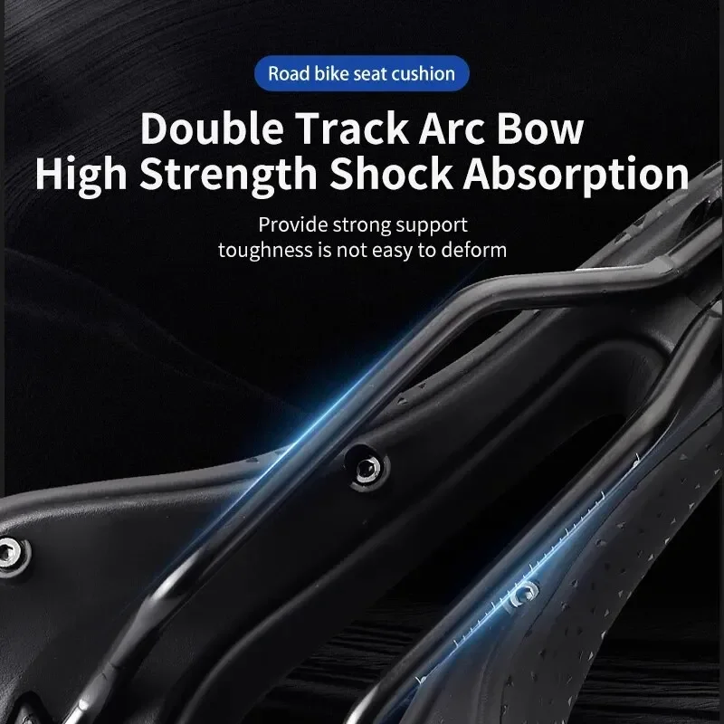 Bicycle Saddle PU Leather Ultralight Breathable Comfortable MTB Bike Seat Accessories