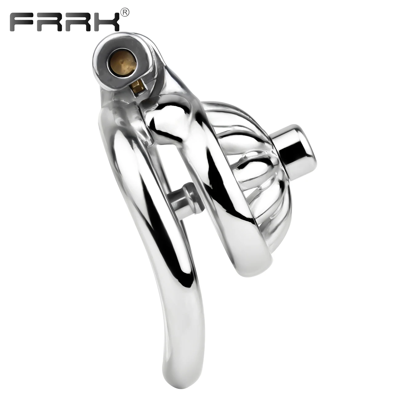 FRRK Sunflower Shape Sissies Chastity Cage with Removable Metal Urethral Catheter Penetrator Stainless Steel Sextoys Femboy Men