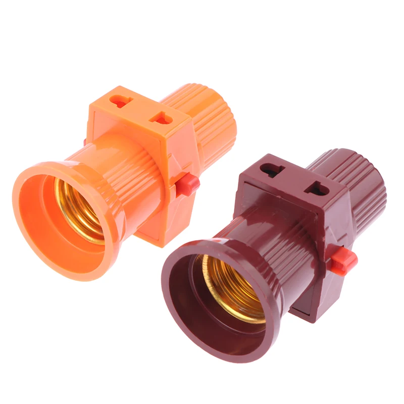 E27 Double Screw Multi-purpose Socket Switch Lamp Holder Plug Socket Lamp Base Lighting Accessories 110V-240V