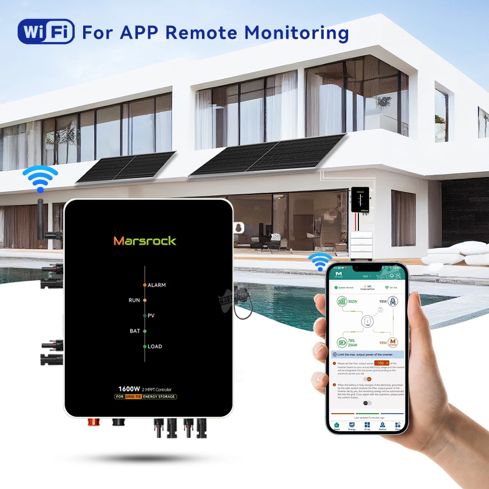 1600w 2mppt ac intelligente ems Controller Grid Tie Mikro Wechsel 