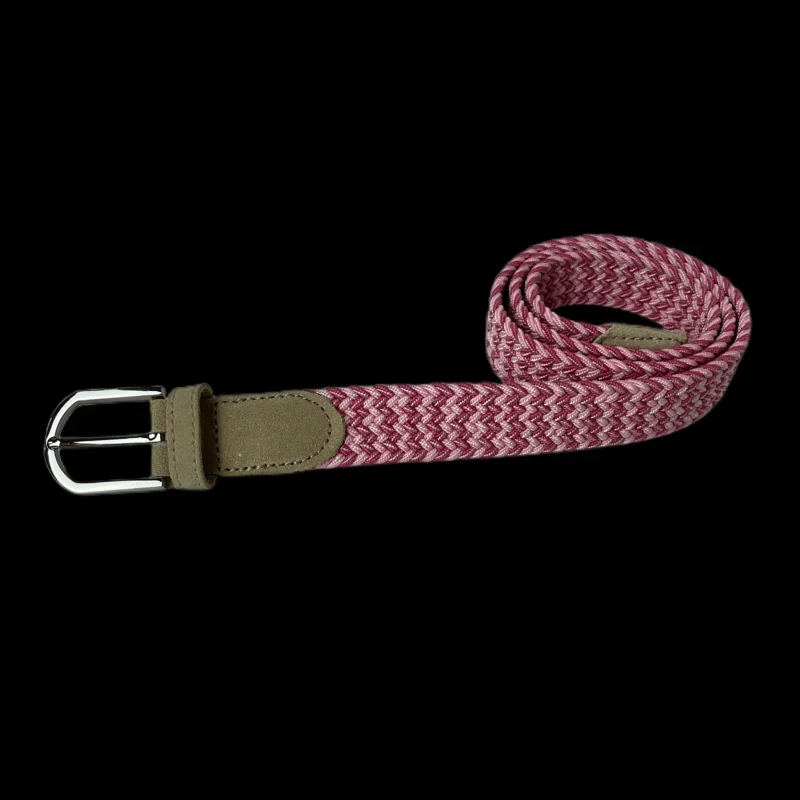 1 Boys Girls Suede Belt Elastic Primary School Student Belt Youth Casual Canvas Weaving Fashion