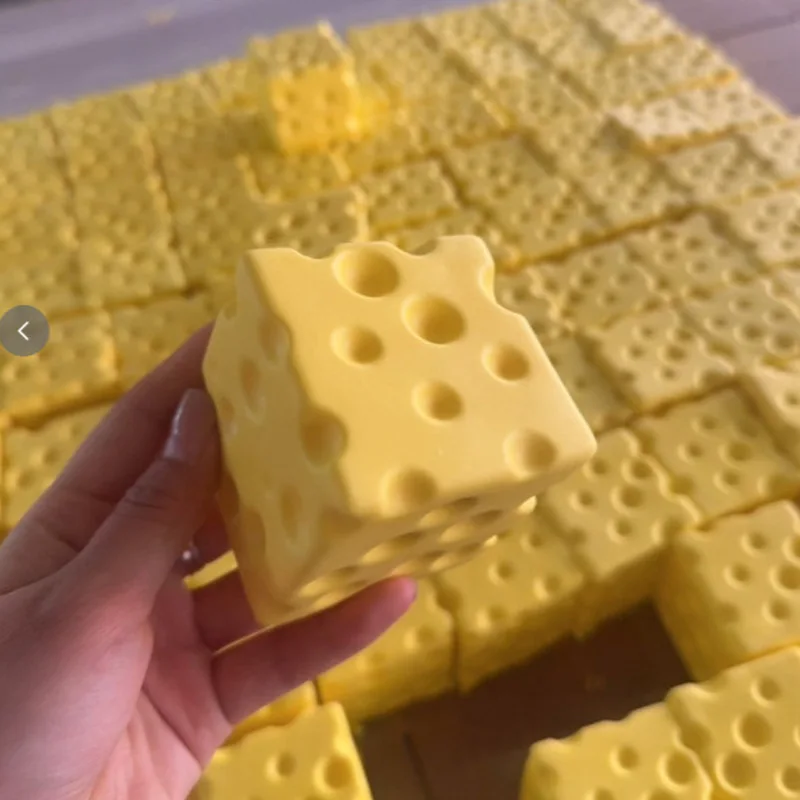 Giant Slow Rising Cheese Squishy - Stress Relief & Sensory Toy