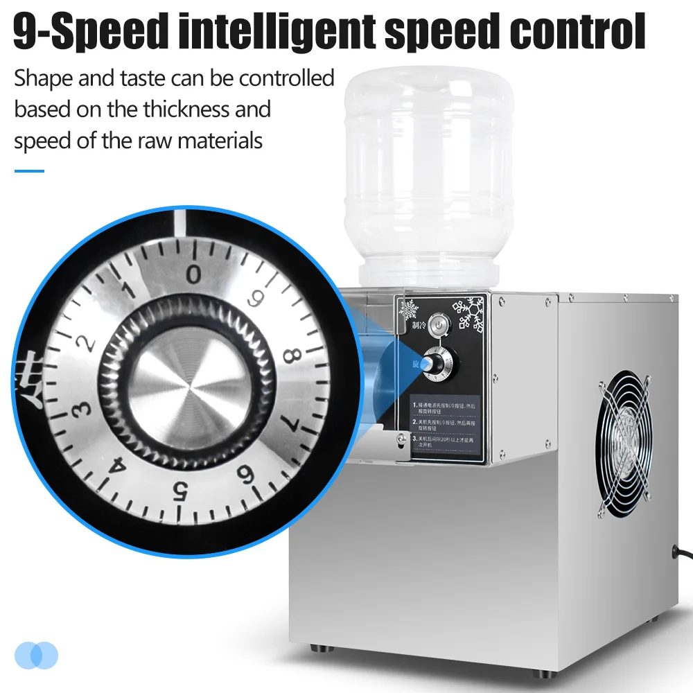 Mini Snow Ice Maker, 60KG/24h Snowflake Ice Shaver, 220V/110V, Efficient Cooling, Compact Design, Easy Maintenance for Bingsu 6