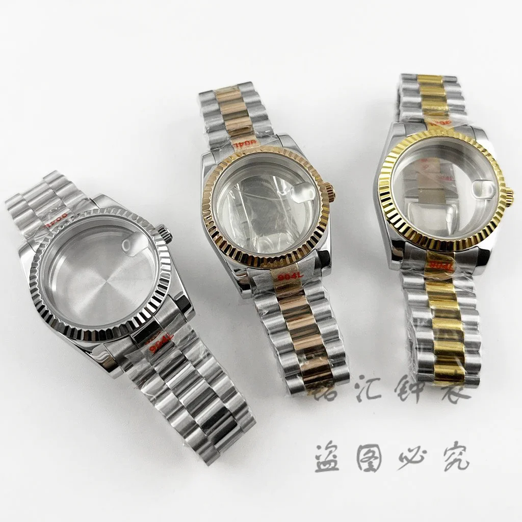 Fluted Curved High-Quality Waterproof Sapphire Watch Bracelet