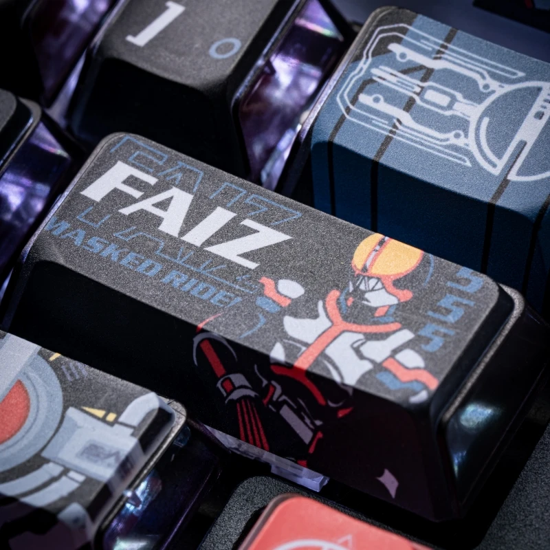 142 Keys Kamen Rider FAIZ555 Keycaps Anime DIY High Value Boys