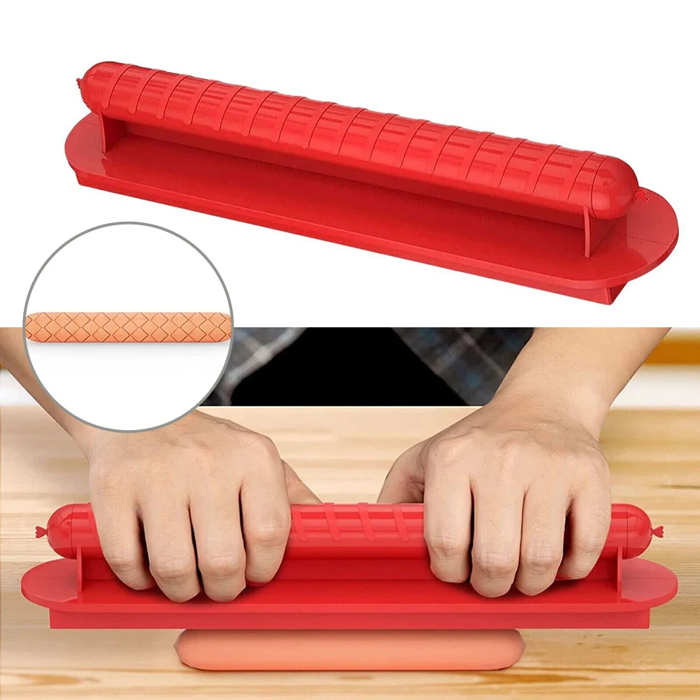 

Ham Cutter Hot Dog Slicer Cutter Tool Sausage Links For BBQ Grill Ham Cut Pattern Barbecue Kitchen Gadget Outdoor Camping