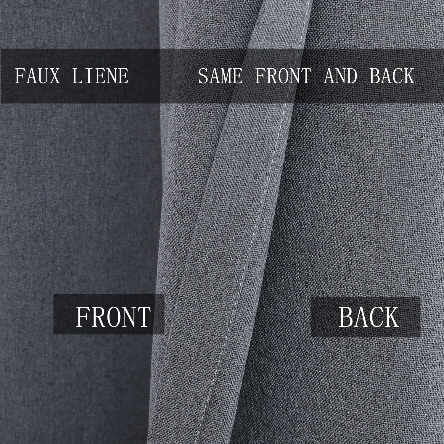 310cm Height 100% Blackout Soundproof Curtain Faux Linen Curtains For Bedroom Living Room Drapes Window Blackout Curtains