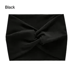 Luxurious Twisted Head Wraps for Women - Extra Large, Thick, and Stylish Hair Accessory (Black)