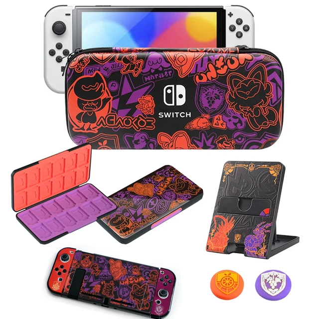 Violet - Boîte de rangement pour carte de jeu Nintendo Switch