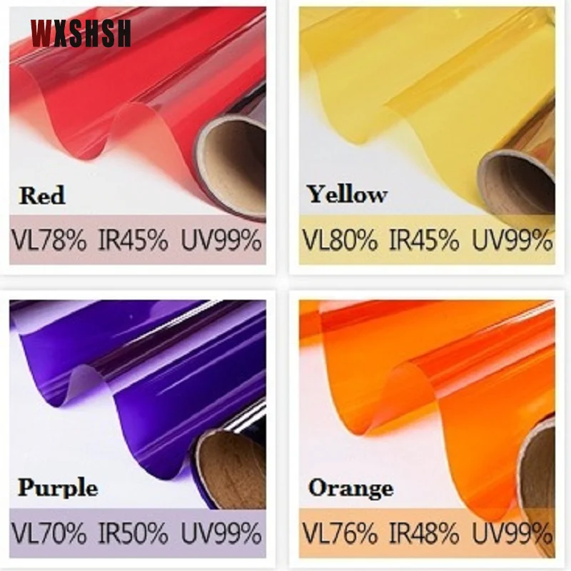 Window glass sticker UV-Proof Self-adhesive PET Decorative protective film for glass For Office Store Market Multi-Color