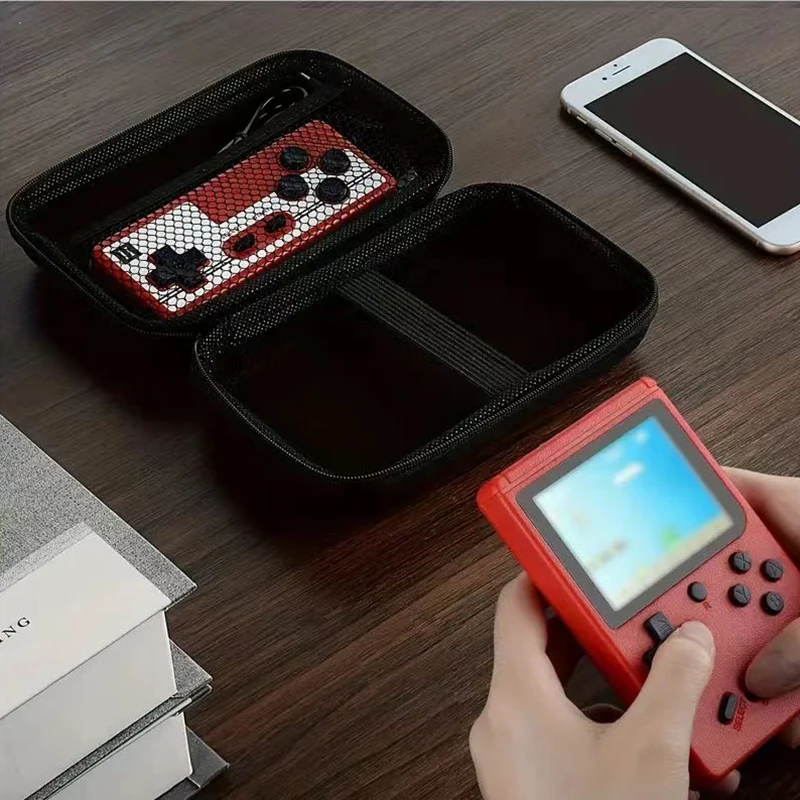 Handheld Game Console Carrying Case Protective Travel Retro Mini Player Box For Charging Cable Earpods Batteries game console case