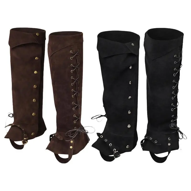 

Pirate Boot Covers Medieval Leg Covers Medieval Renaissance Steampunk Leg Guards For Knight Halloween Cosplay Costume