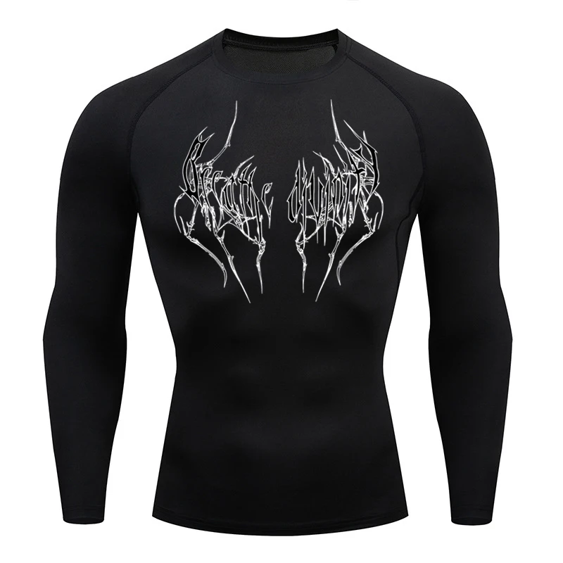 Compression T Shirt Y2K Men&rsquo;s Fitness Sport Running Quick Dry Tops