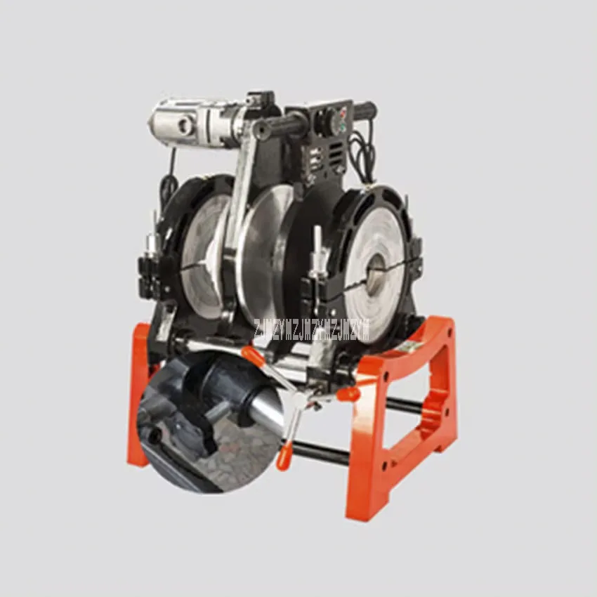 90-250 PE Pipe Hot Melt Machine Manual Two-ring Hand-cranked Butt Welding Machine PE/PPR/PB/PVDF Pipe Welding 220V 2KW