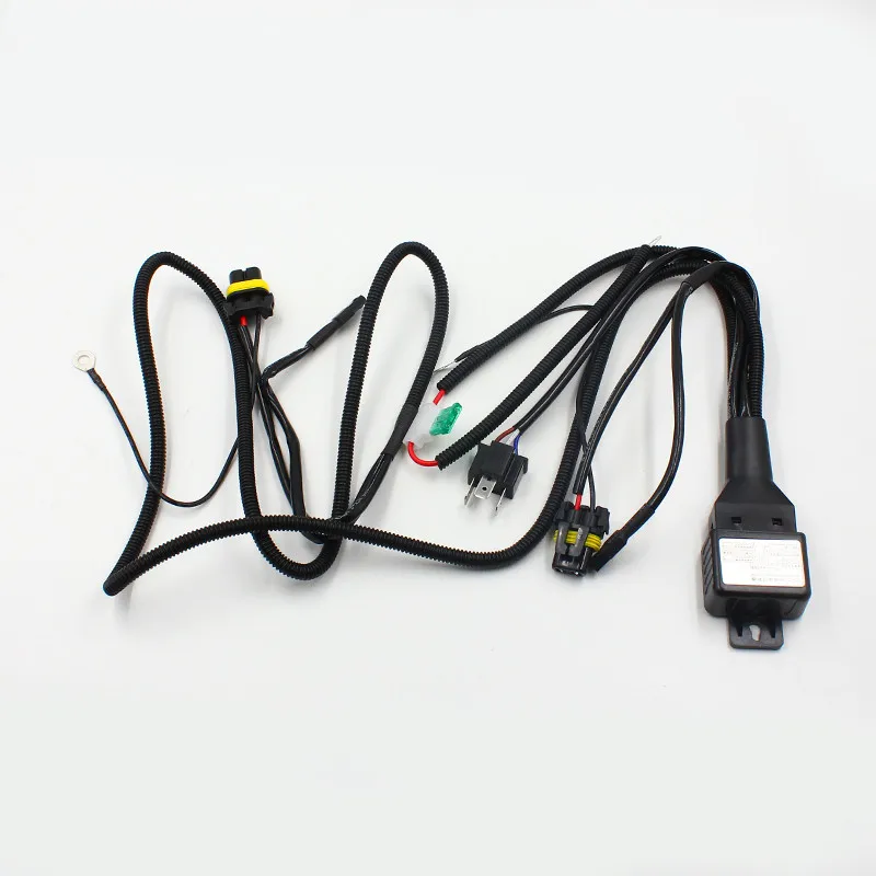Rockeybright 35W 55W hid wire adapter extension cable H4 9003 h13 9004 9007 Car Headlight Retrofit hid bixenon projector lens