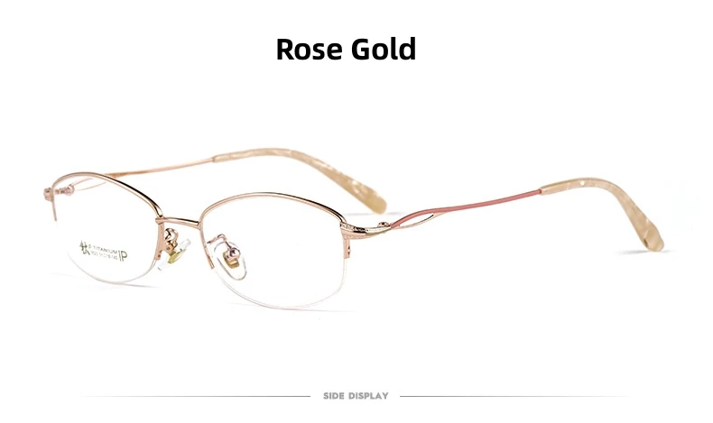 Firada Mode Brillen Frauen Retro kleine Halb rahmen Brillen Myopie Lesen optische Brille für Frauen 3523 – Detail 2