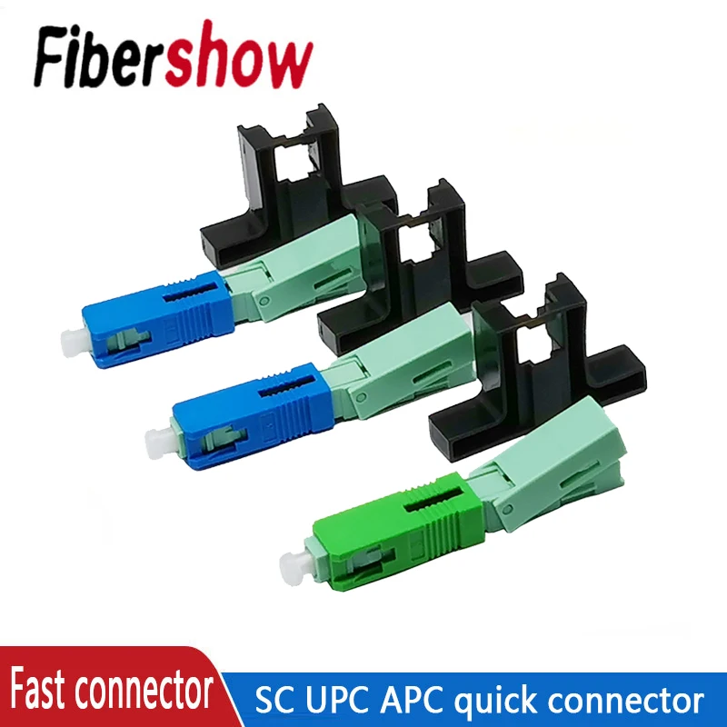 FTTH SC UPC Fibra Óptica Conector Rápido SC FTTH Fibra Óptica Conector Rápido Embutido SC APC Alta Qualidade