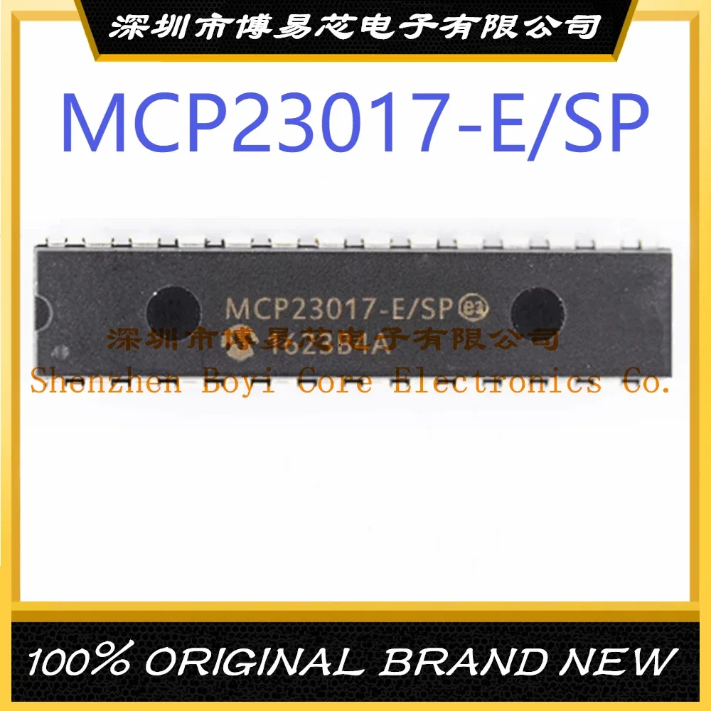 MCP23017-E/sp dip28 em linha mcu mcu chip ic marca novo ponto original new original pic16f73 i sp pic16f73 dip28 8 bit microcontrolle mcu