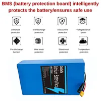 Batterie au lithium 48V 100Ah 13s6p 100% neuve et originale, 48V 100000mAh 2000W pour scooter motorisé Citycoco avec BMS 50A intégré 2