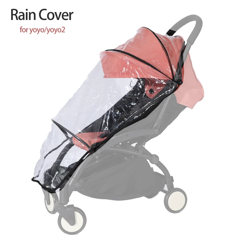 Stroller Rain Cover For YOYO 0+/YOYO 6+  Baby Carrige Rain Coat Safety EVA Material Water Proof 1:1 Design Stroller Accessories