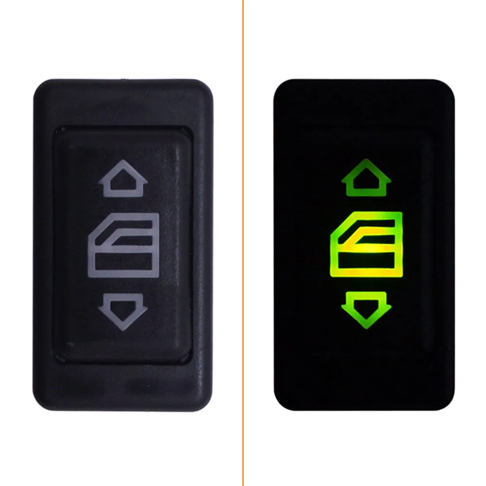 

12V/24V 20A 6Pin Auto Electric Power Window Switch Button for All Autos with Green LED Light Car Button Switch