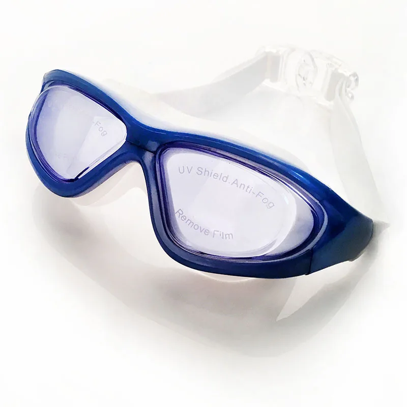 2022 Adult Swimming Goggles Large Frame HD Antifog Electroplate Swim Glasses Big Box Lenses Swimming Equipm Wholesale 4