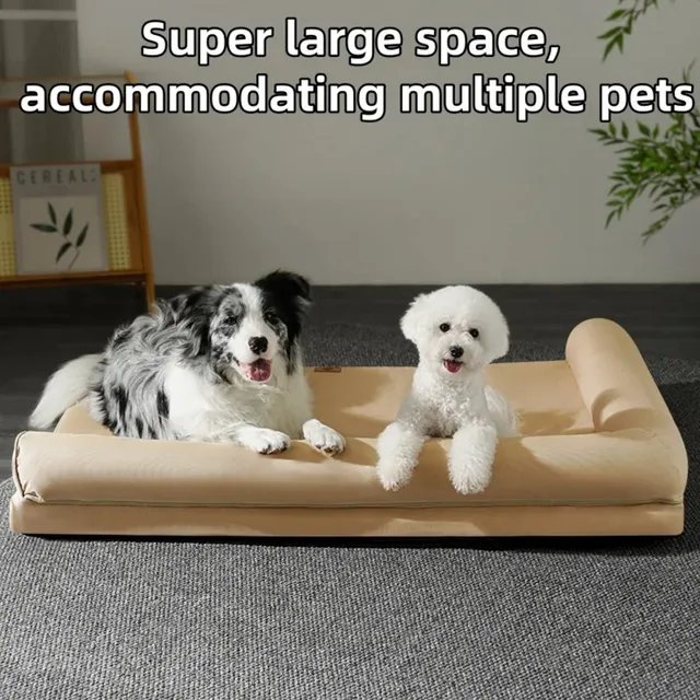 Dog Cat Nest Pet Bed All Seasons Scratch Resistant Bite Proof Sleeping Pad Removable Washable Cover for Small Medium Dogs Cats 3