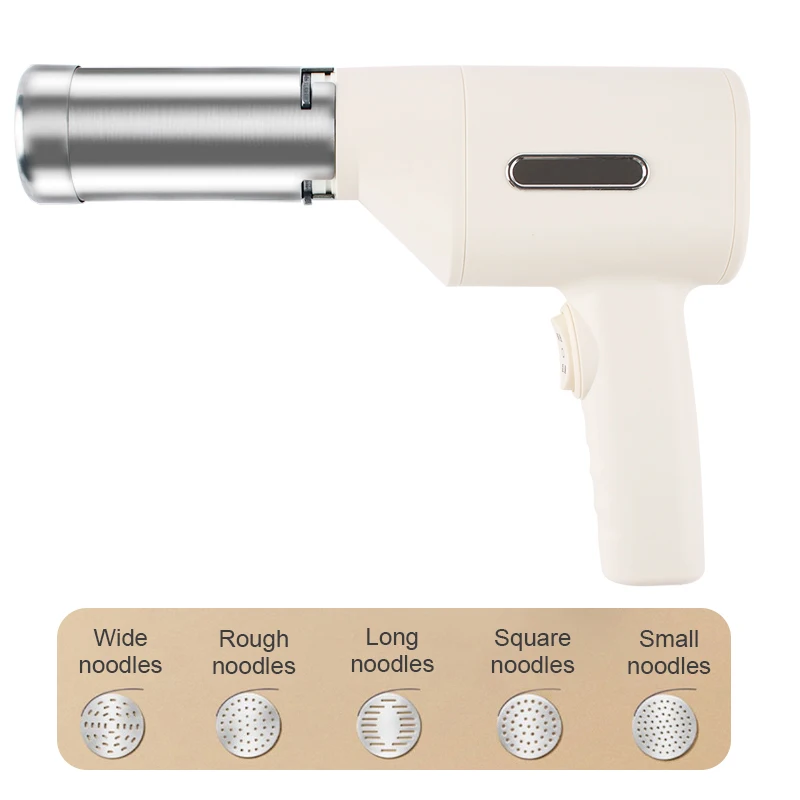 Automatic Electric Charging Wireless Hand Operated Pasta Maker Cutter Spaghetti Noodles Dough Pressing Machine 3/5 Molds