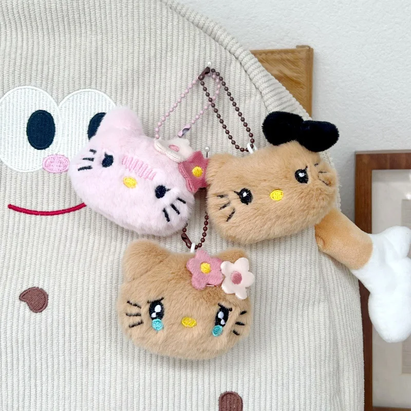 

Kawaii Sanrio, Hello Kitty креативная плюшевая кукла девочка милый мультяшный Рюкзак Подвеска Брелок Украшение детская игрушка Подарки