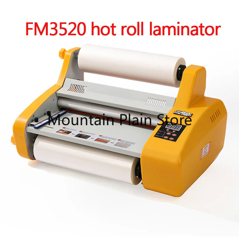 

Cold&Hot Laminating Machine FM3520 A3 Photo Film Laminator Cold Plastic Electric Sealing Machine Laminator