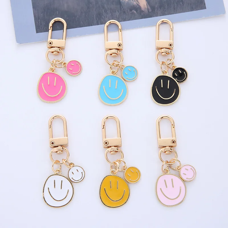 Fashion-for-Women-Gift-1Pc-Irregular-Round-Smile-Face-Keychains-Key ...