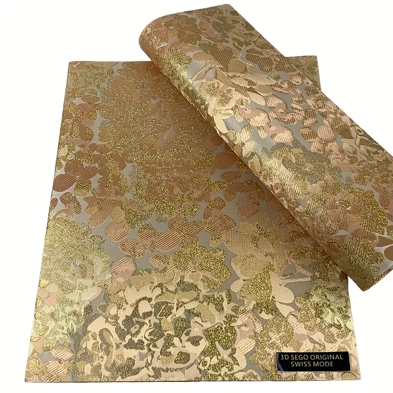 African Sego Headtie High Quality Fashion Thick Grandmaster Luxury Swiss 3D Two pieces per pack