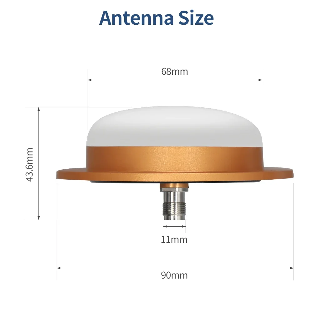 CA-6152A High Precision GNSS Antenna GPS GLONASS GALILEO Beidou Satellite Reception Signal Boost Amplifier for Aviation Vehicle