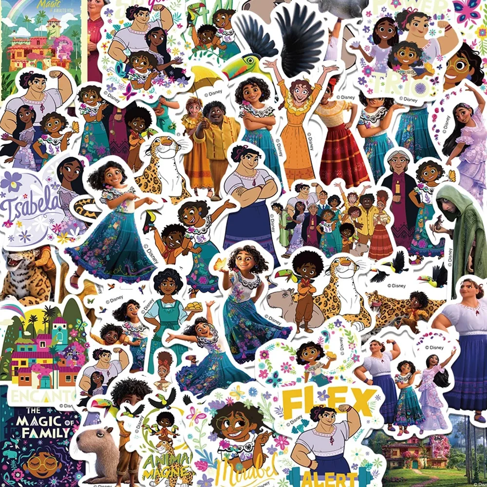 

10/30/50pcs Disney Movie Encanto Stickers Kawaii Anime Decals DIY Laptop Phone Luggage Diary Cartoon Waterproof Sticker for Kids