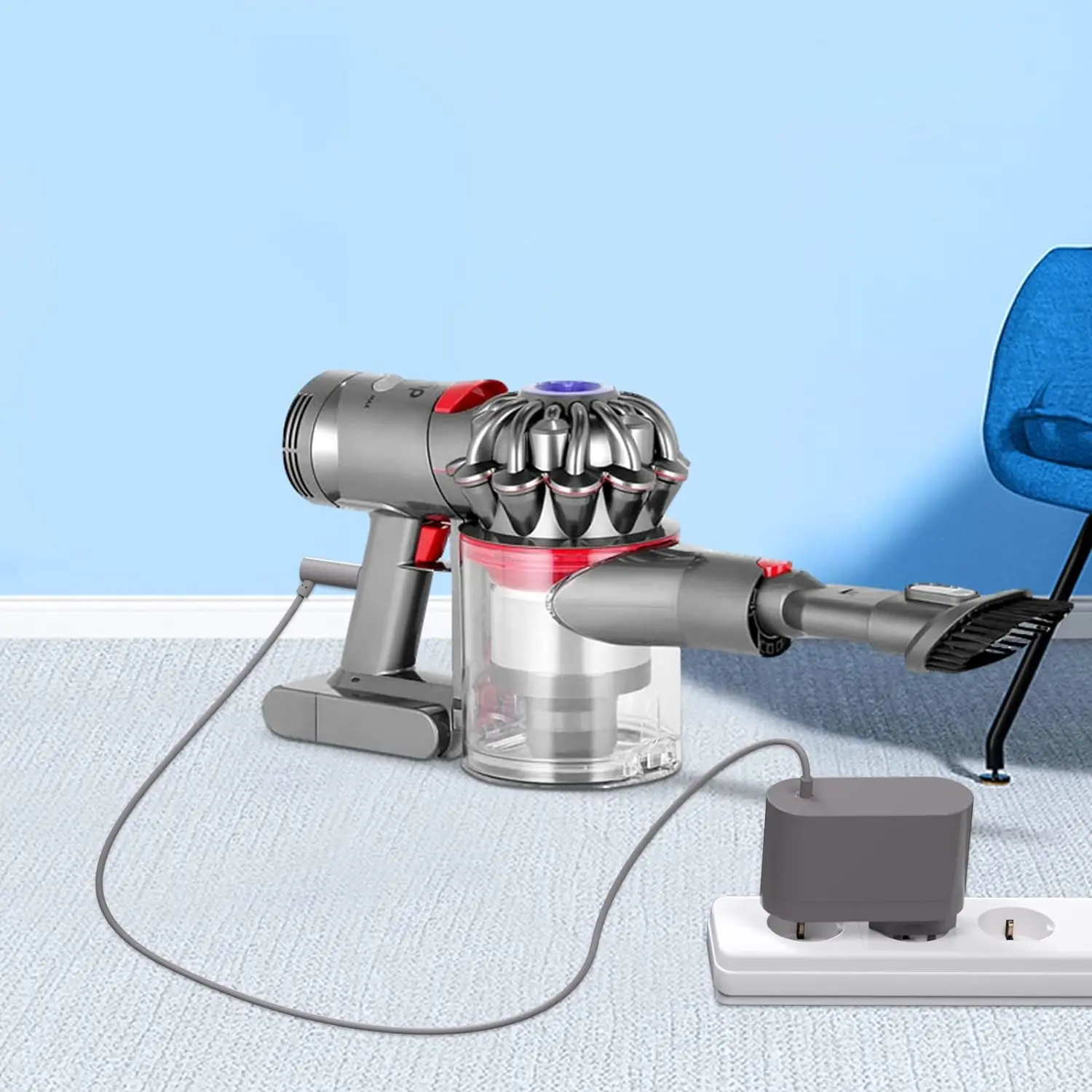 ダイソン スタンド/充電器/ヘッド類セット オマケ付き！ V6 fluffy