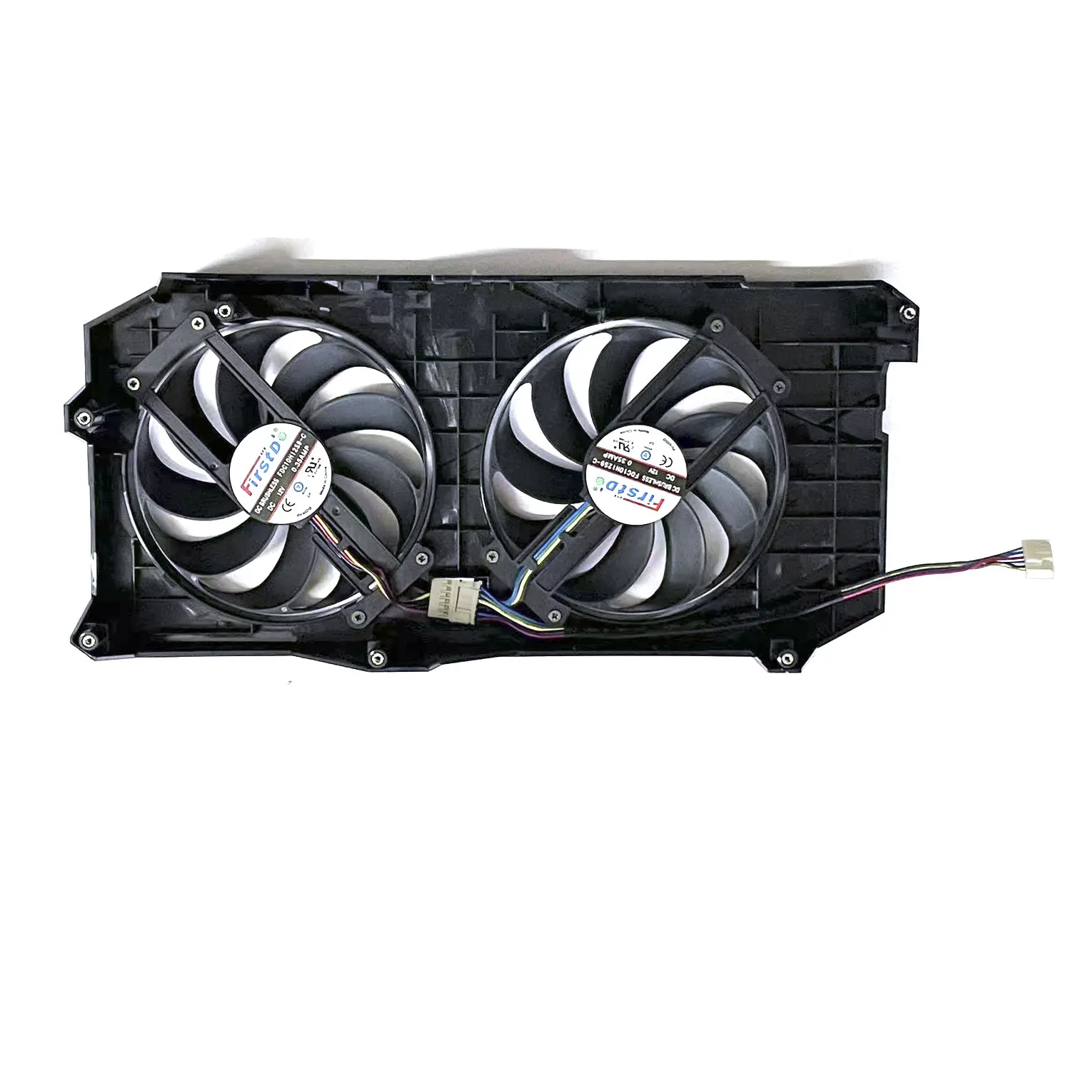 Original 6pin Fdc10h12s9-c Case e Ventilador para Asus Dual Rtx2060-o12g-evo Acessórios de Substituição de Placa Gráfica Novo - Imagem 3