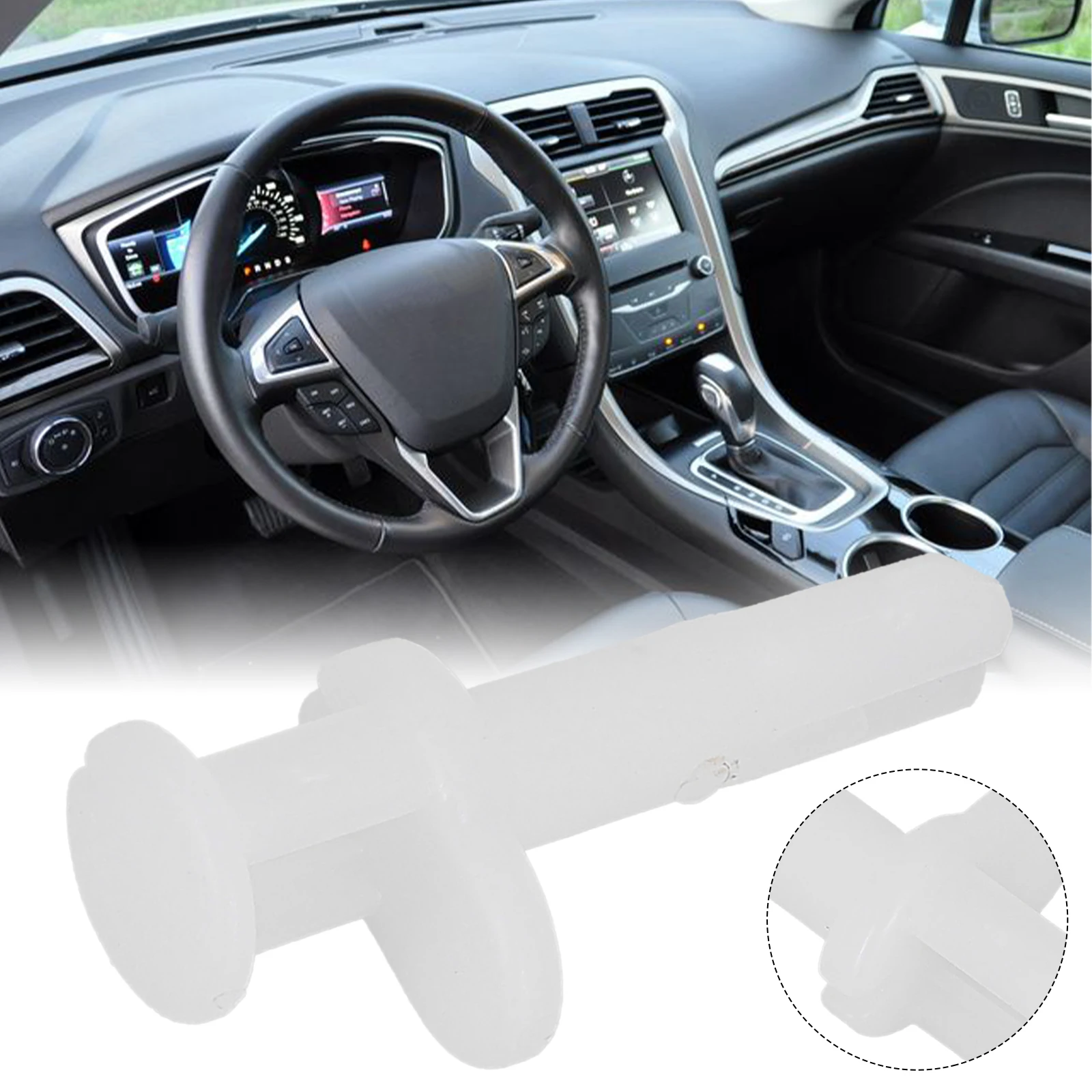 

Car Glove Compartment Box Check Strap Retainer Pin DB5Z5806056A Plastic For Ford For Explorer For Interceptor Utility 2013-2018