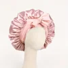 Satin Bonnet Silk Bonnet Adjustable Bonne For Sleeping Hair Bonnet With Tie Band Bonnets For Women Men 1
