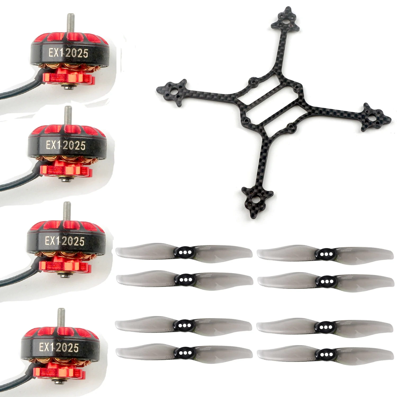 Happymodel EX1202.5 1202.5 6400KV 2-3S Бесщеточный двигатель Gemfan Комплект рамы пропеллера для RC FPV Racing Drone Crux3 Babytooth thumbnail 6