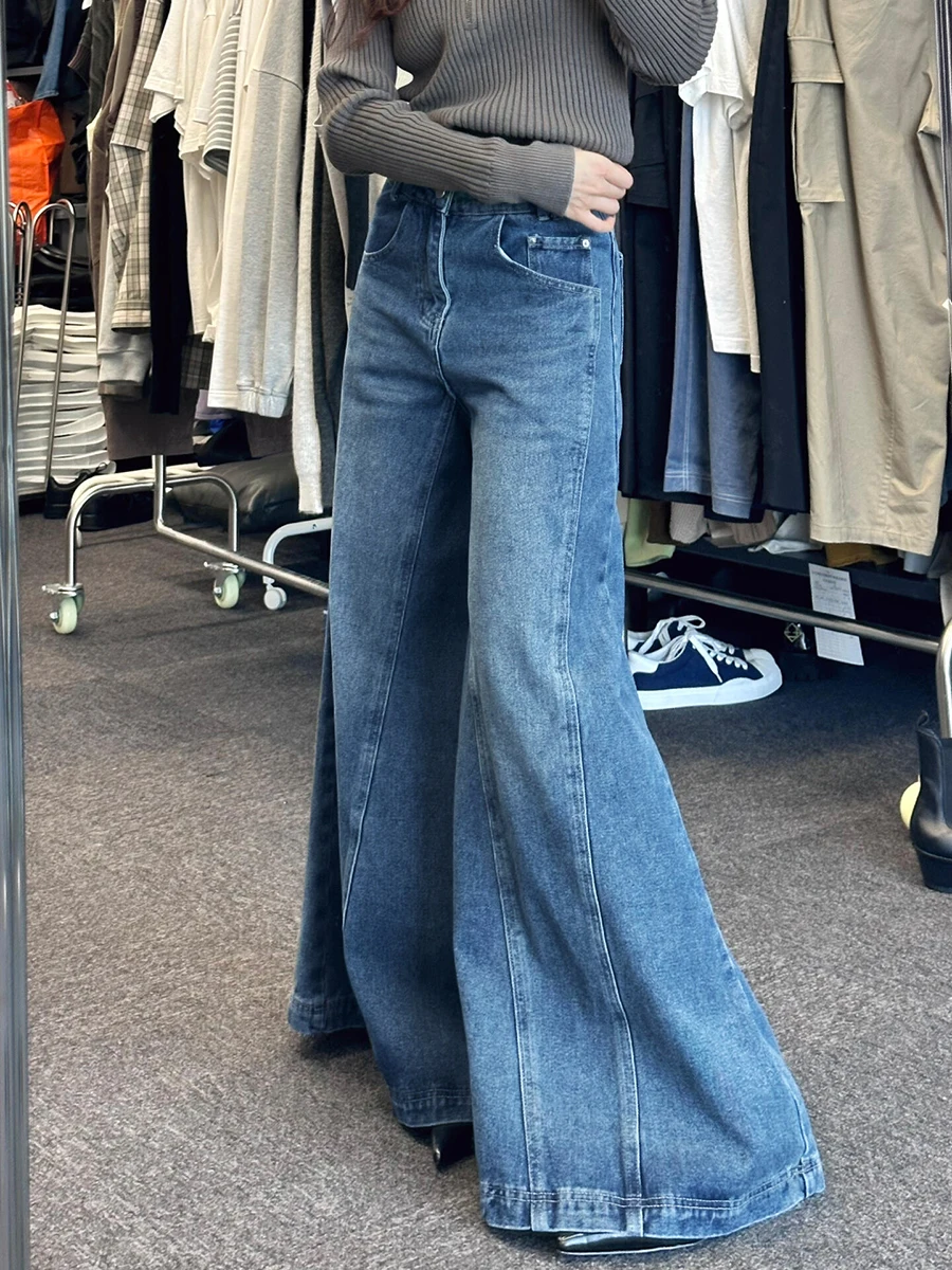 ※6/24掲載削除　RIGID DENIM WIDE PANTS Womens rigid denim wide pants
