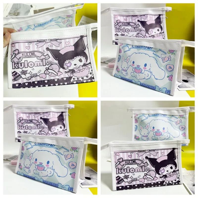 

Sanrio Cartoon Stationery Bag Anime Character Kuromi Stationery Bag High Beauty Large Capacity Student Waterproof Pencil Bag