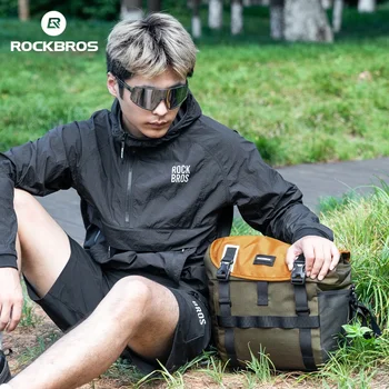 ROCKBROS Borsa da bici anteriore Borsa a tracolla portatile impermeabile Versatile per scenari multipli Borsa da manubrio espandibile da 24 litri