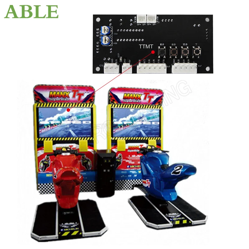 Super Bike Isle of Man TT Motor IO Arcade Racing Machine DIY Parts Arcade Coin Operated Driving Game Parts