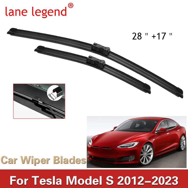 

Lane Legend Wiper LHD Front Wiper Blades For Tesla Model S 2012 - 2023 Windshield Windscreen Front Window 28''+17''