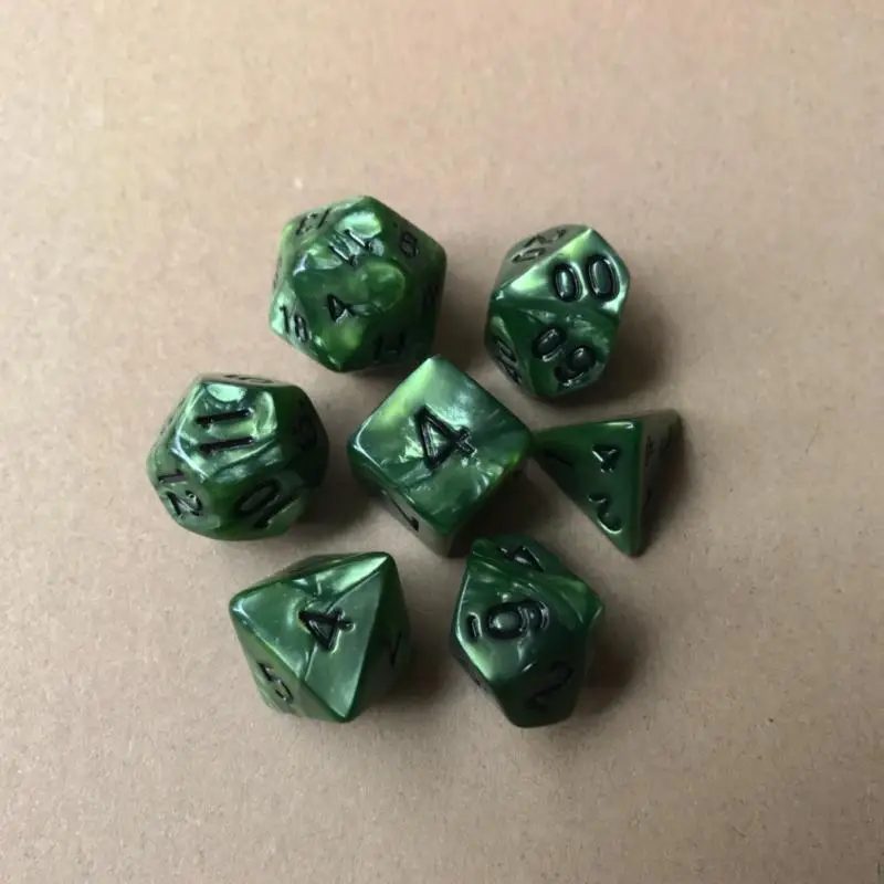 Multifaceted Dice RPG 4 6 8 10 12 20 D4-D20 Polyhedral TRPG Games Dice Set Board Game Entertainment SD 7pcs/set